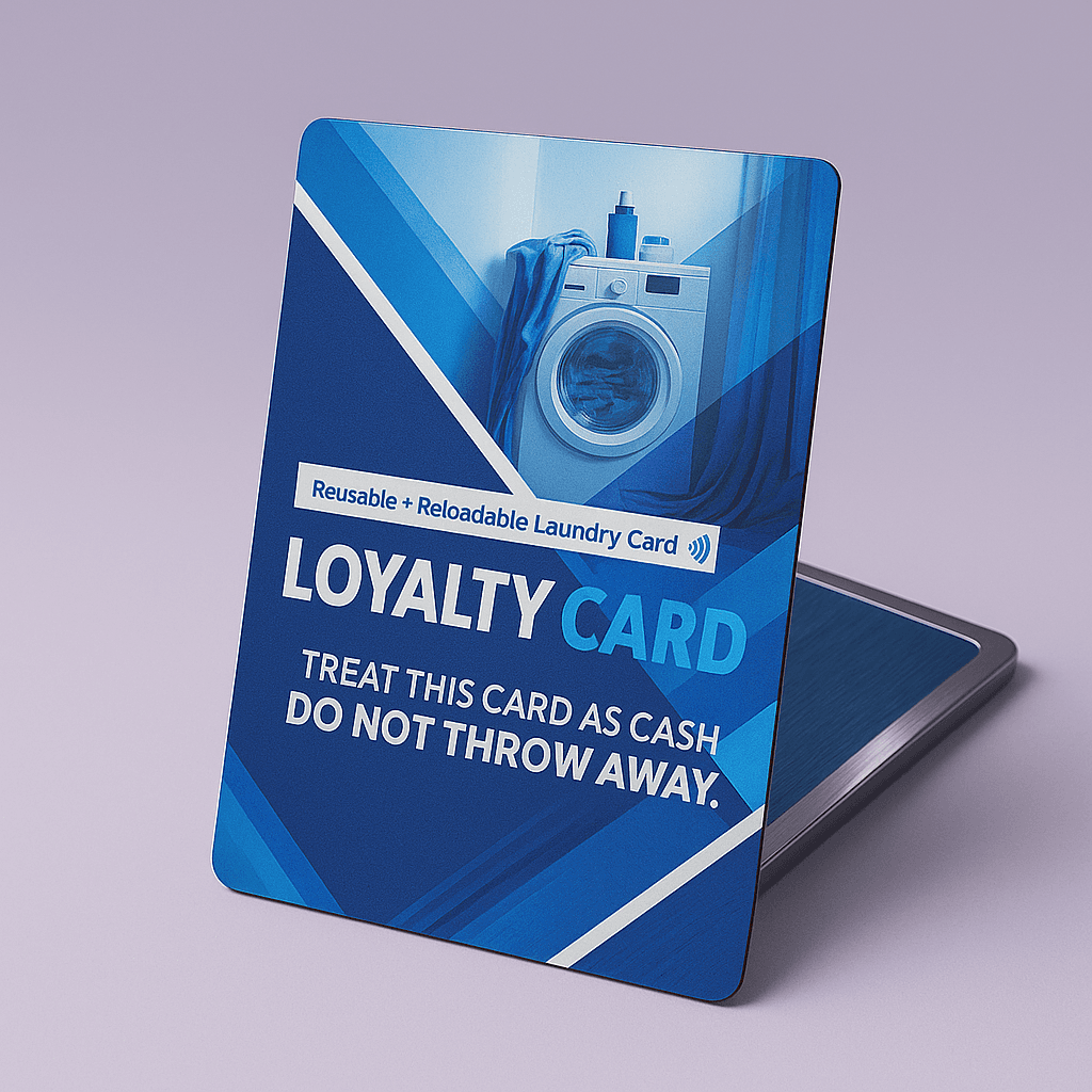 Better Cards promotional laundry payment card artwork